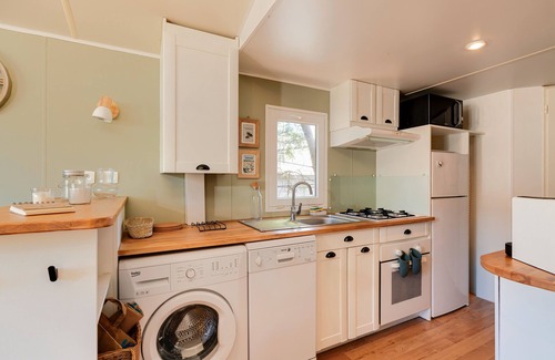 Claouey RV Rental | Cabin 70 – Mobile Home with Air Conditioning, SIBLU Club 4* “Les Embruns” at Claouey