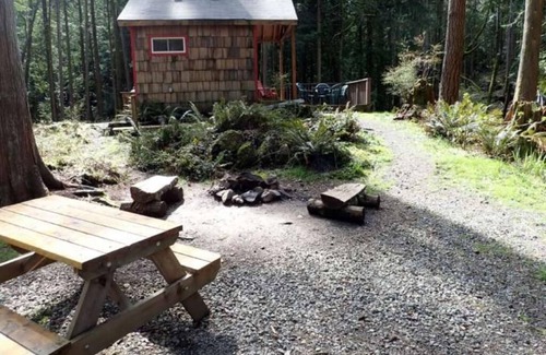 Lime Kiln Cabin | Cabin and adjacent tent site