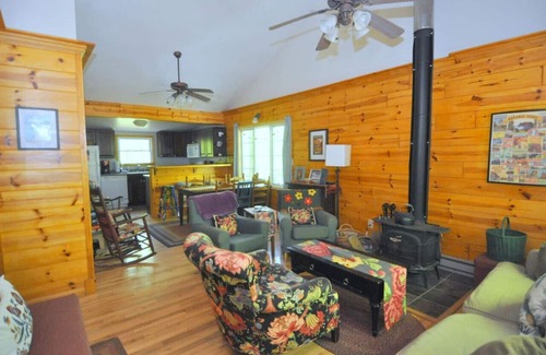 Berkeley Springs House | Cabin at Sleepy Creek - creek, wifi, pets, fire pit, deck, grill, fishing