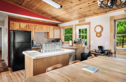 Great Cacapon Cabin | Cabin w New Hot Tub, River/Kayak, WiFi, & Fire Pit