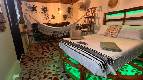 Taganga Apartment | Cabin with balcony and ocean view.