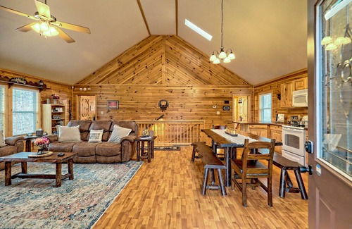 Sautee Nacoochee Cabin | Cabin with hot tub firepit fireplace and game room area!near Helen