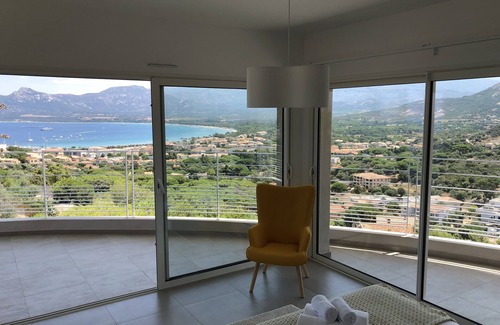 Calvi Villa | CALVI, MAGNIFICENT CONTEMPORARY VILLA WITH SEA VIEW AND HEATED POOL