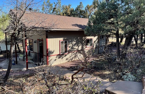Pine Cabin | Calypso's Hideaway in delightful Pine with WiFi, AC