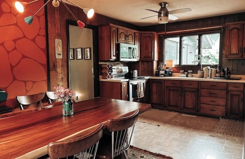 Danbury Ski Chalet | Camp Green Pine Artist Retreat: Pet-Friendly A-Frame in Voyager Village WI