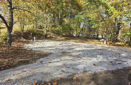 Fowler RV Rental | Campground in Masury 50 Amp full hook up sewer and water for winter camping