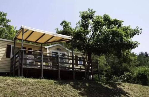 Les Ollieres-sur-Eyrieux House | Camping Le Mas De Champel **** - Mobile Home Comfort 3 rooms 4 people Air-conditioned