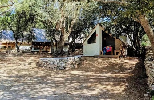 Bonifacio House | Camping Campo Di Liccia* - 3-room canvas bungalow for 4 people Without sanitary facilities