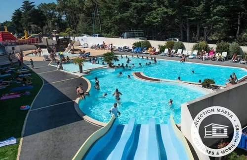 Brem Sur Mer House | Camping L'Océan * - Mobile Home Emotion 4 Rooms 6 People + TV