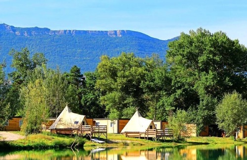 Chatillon-en-Diois House | Camping Le Lac Bleu* - Loggia Premium mobile home 3 rooms for 4 people Air-conditioned