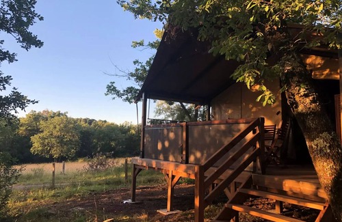 Belloc House | Camping le Roc del Rey* - 2-room cabin on stilts for 2 people Without sanitary facilities