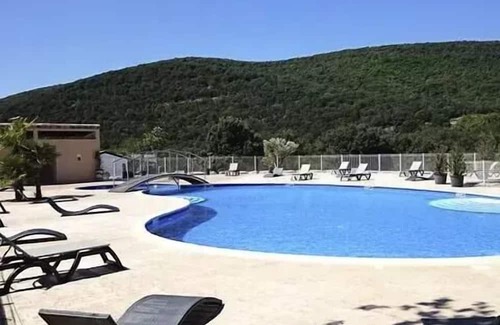 Saint-Maurice-d'Ibie House | Camping Le Sous Bois * - Mobilhome for 4 people