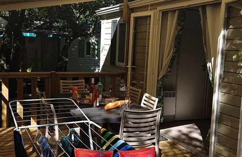 Saint-Maurice-d'Ibie House | Camping Le Sous Bois * - Mobile home Trigano 4 rooms 6 people Air-conditioned