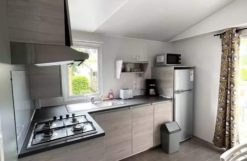 Saint-Maurice-d'Ibie House | Camping Le Sous Bois * - Cottage DUO 2 rooms 4 people Air-conditioned
