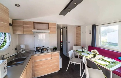 Plougasnou House | Camping maeva Respire Le Domaine de Mesqueau * - Mobile Home SIMPLY O'hara 4 Rooms 6 People + TV