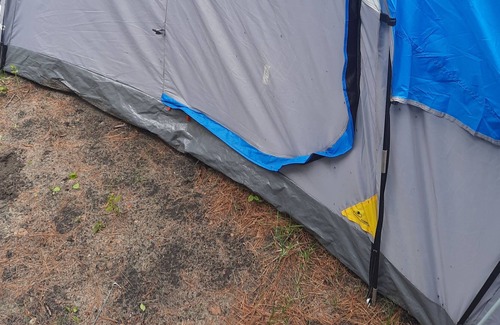 Cheboygan RV Rental | Campsite. Equipment included. (Tents, beds, bedding, etc.) On the lake!