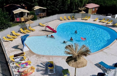 Saint-Didier-sous-Aubenas Ski Chalet | Campsite le Verger de Jastres * - Chalet NEMO 1/4 pers. 4 people