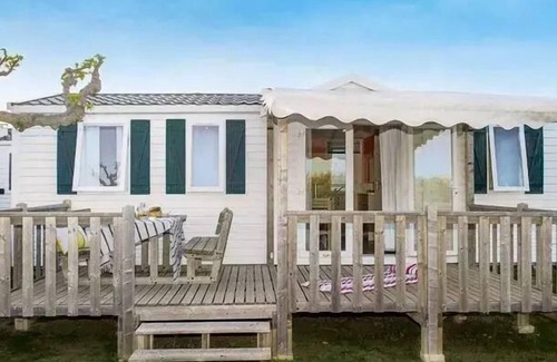 Angles House | Campsite Le Clos Cottet* - Comfort Mobile Home 4 Rooms 6 People - Air Conditioned