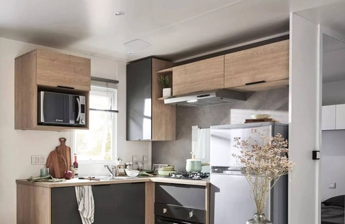 Saint-Maximin House | Campsite Le Pré des Moines * - CAPUCINE + mobile home 3 bedrooms 2 to 8 people - 2 people included in the price