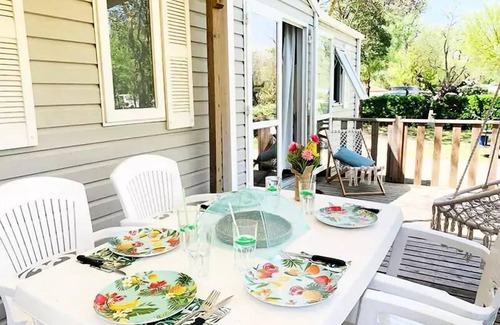Mirepeisset House | Campsite Le Val de Cesse * - WELCOME mobile home 32m² - 3 bedrooms - TV - air conditioning - terrace - 6 people