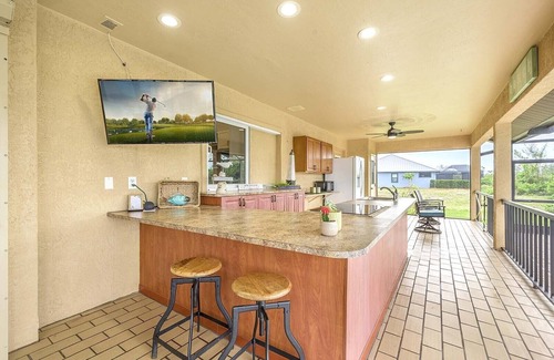 Cape Coral House | Canalfront/Outdoor Kitchen/Pool/Spa/Boat Dock