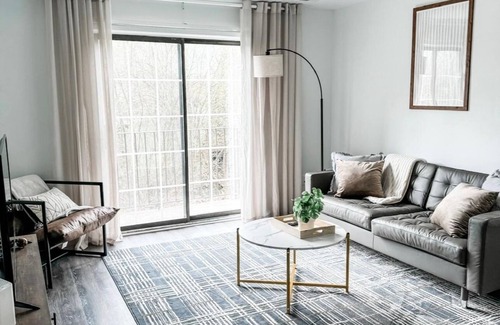 Canton Apartment | Canton Centrally Located - Pool, Gym, Playscape, Balcony Overlooking River