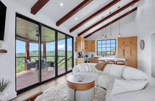 Canyon Lake Cottage | Canyon Lake Tree House: Modern 2BR Luxury w/ Hot Tub, Decks & Stunning Views