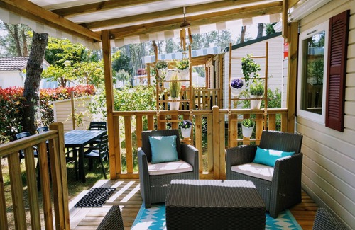 Saint-Julien-en-Born House | CAPE TO PARADISE IN A 4* MOBILE-HOME on the edge of a forest CLIM/LL/WIFI