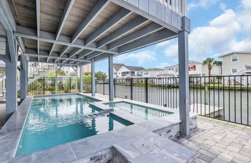 Cherry Grove Beach House | Captain's Cove - Pool, Rooftop and Inlet Views