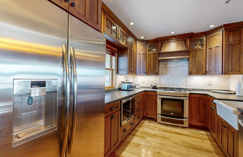 Meredith House | Captivating lakefront home with private dock, row boat, firepit, and lake views