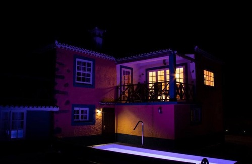 Puntallana Cottage | CASA ALBA, rustic house on the hill with heated pool-spa and sea views