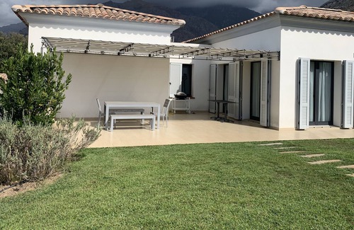 Calenzana Villa | Casa Dumè new air-conditioned villa, heart village, garden, pool, sea and mountain
