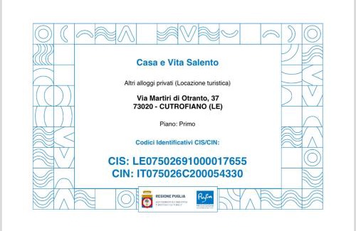 Cutrofiano Apartment | Casa e Vita Salento - Cutrofiano