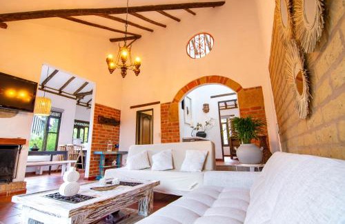 Villa de Leyva Apartment | Casa familiar con jacuzzi y vista increíble