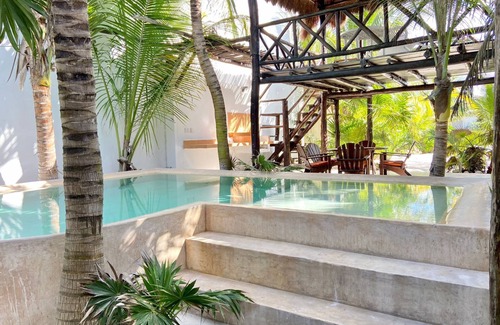 Chelem Villa | Casa Huul Kiin, with beautiful Mayan pool and palapa!
