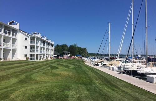 Charlevoix Condo | Casa Lake Life on Beautiful Lake Charlevoix in Foster Boat Works