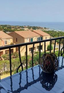 Marine de Saint Ambroggio Apartment | Casa Mar, studio 4P, vue mer, Sant'Ambroggio, Lumio