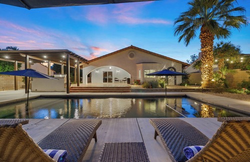 Desert Club Estates House | Casa Paloma by VARE | Pool+Spa, BBQ, Fire-Pit, HUGE yard!