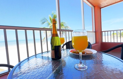 Fort Myers Beach Condo | Casa Playa #203 Beach Front "Sandcastle Casa" - Pet Friendly