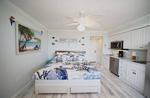 Fort Myers Beach Condo | Casa Playa #205- Toes in the Sand - Pet Friendly
