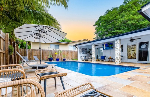 Hallandale Beach House | Casa Tropicana- Heated Pool, Game Room & Mins from Beach