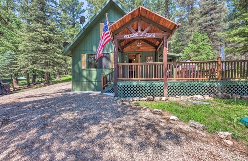 Cloudcroft House | Casa Verde Cabin with Fire Pit 4 Mi to Ski