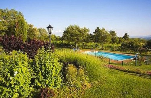 Creti House | Casale Contea Il Cipresso with swimming pool and panoramic view