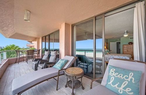 Sand Key Condo | CBC 1-3G – 5 Balconies with Gulf & Intercoastal Views, Pool, Hot Tub and more!