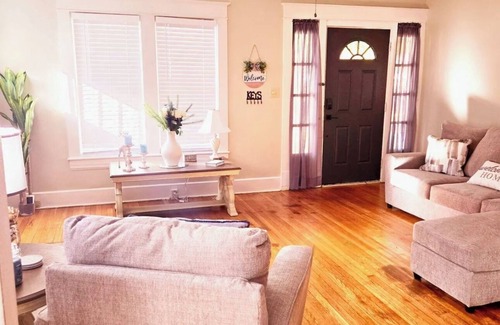 Florence House | Cedar Gray is a charming 3-bedroom located one block from historic downtown.
