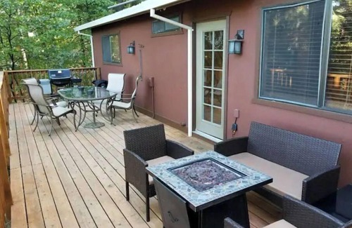 Pollock Pines Cabin | Cedar Pines Cabin w/Fire Pit & Large Deck - BIG Trees - A Quaint Rustic Charmer