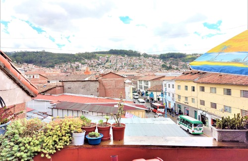 Cusco Historic Center Apartment | CENTRAL PANORAMIC APARTMENT WITH TERRACE, RUSTIC MODERN, 5 ROOMS, FLOORS
