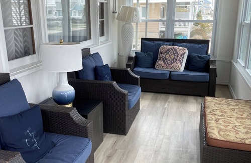 Stone Harbor House | Centrally located block, walking distance to beach, bay, bars and restaurants, supermarket and beautiful park. Beach is only one of two that is surf beach in all of Stone Harbor.