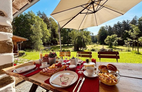 Viechtach Apartment | Chalet (150sqm) with Finnish sauna and fully equipped kitchen