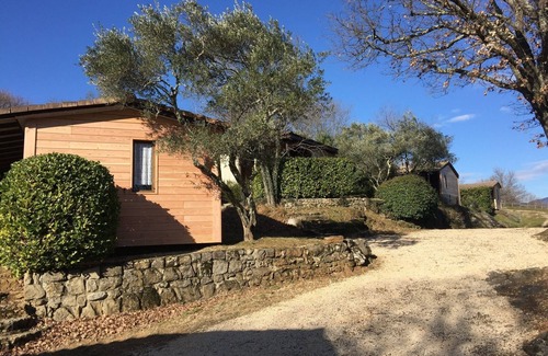 Montreal Ski Chalet | Chalet 7 La clé des champs, South Ardèche, quiet, ideal for couples, pool view